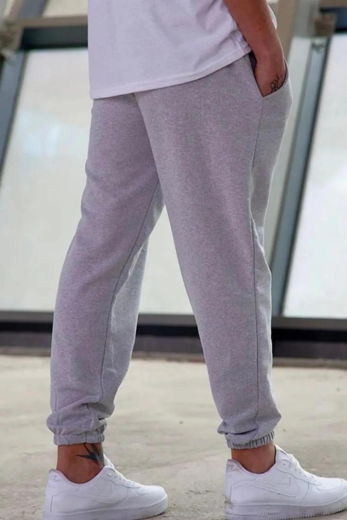 ErkekGri%20Lastikli%20Paça%20Jogger%20%20Eşorfman%20Altı