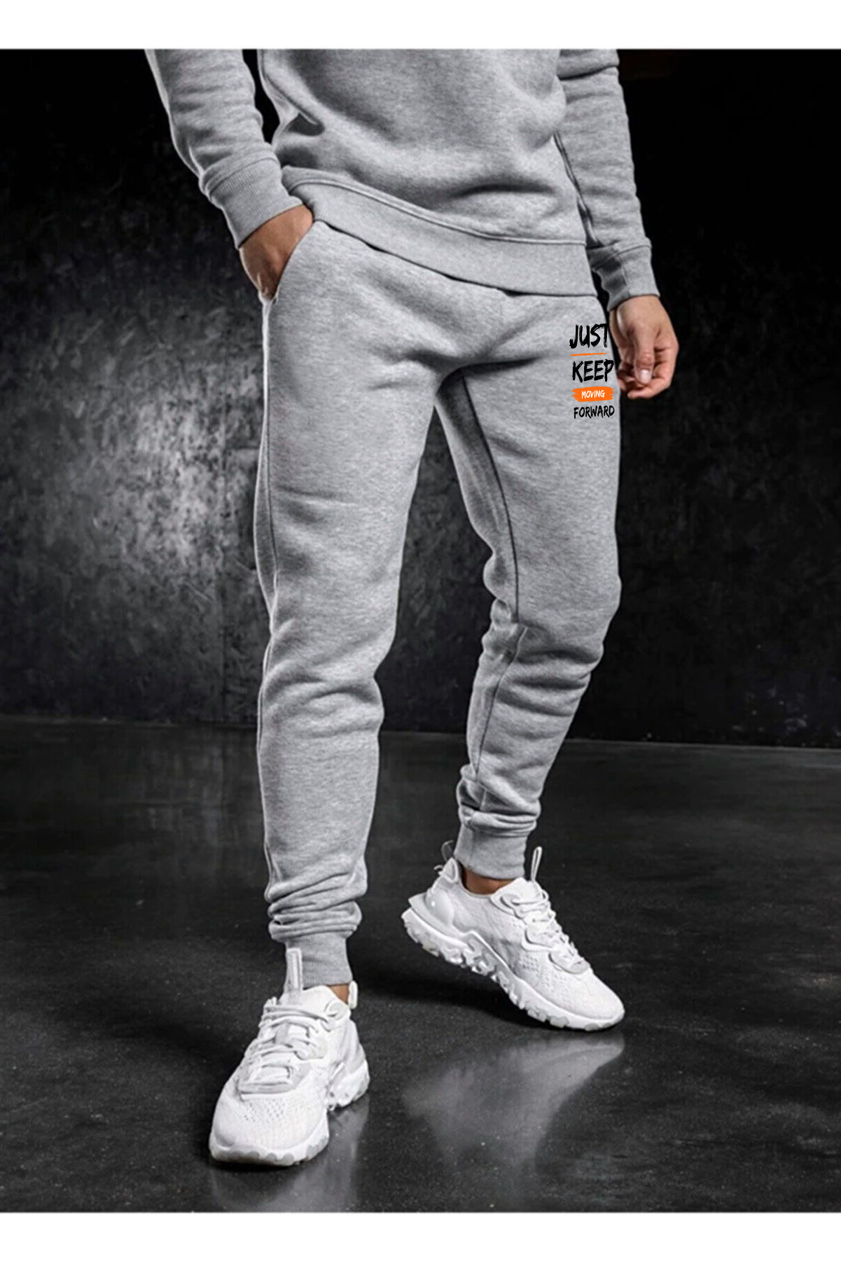 Erkek%20Slim%20fit%20Dar%20Kesim%20Gri%20Jogger%20Eşorfman%20Altı