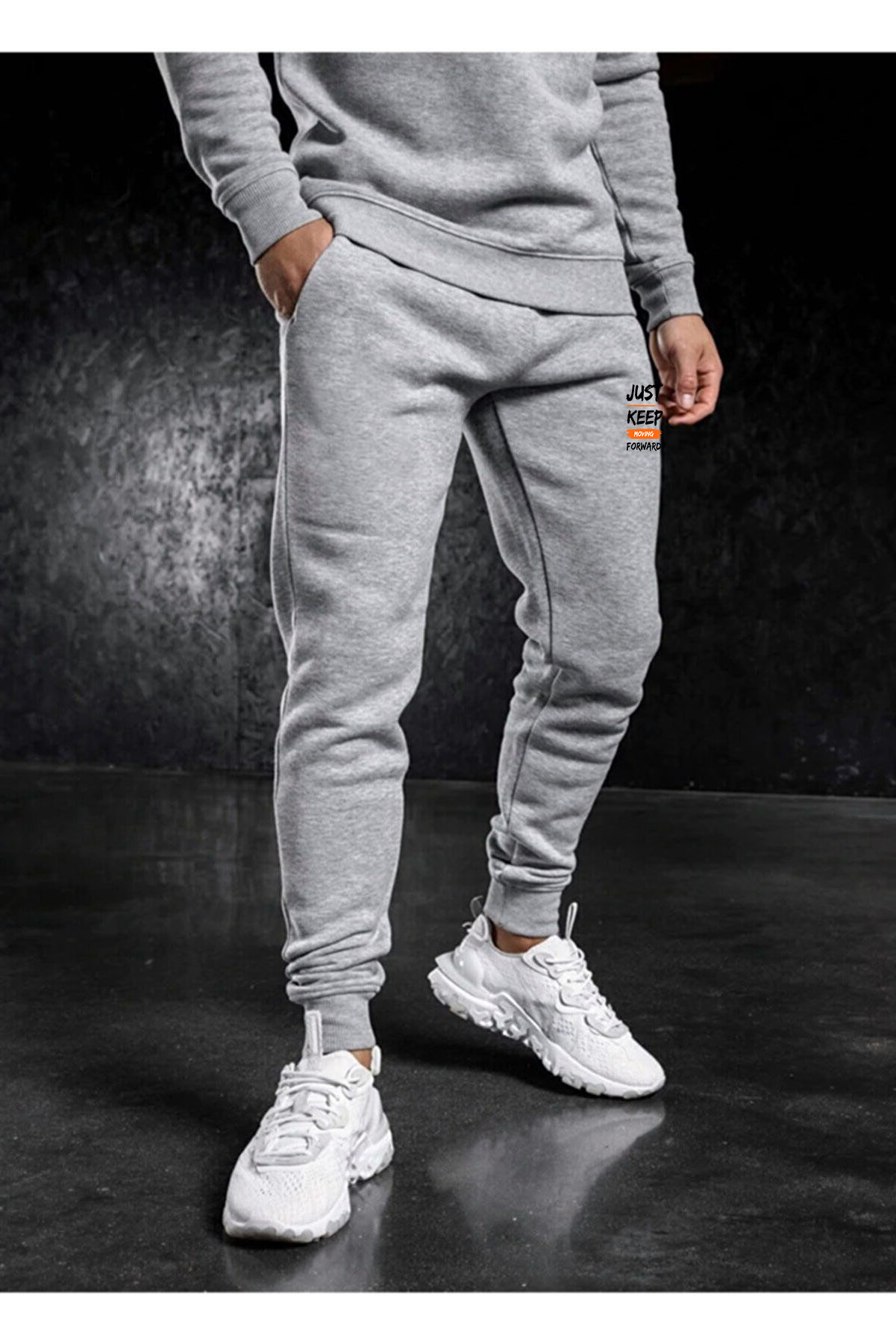 Erkek%20Slim%20fit%20Dar%20Kesim%20Gri%20Jogger%20Eşorfman%20Altı