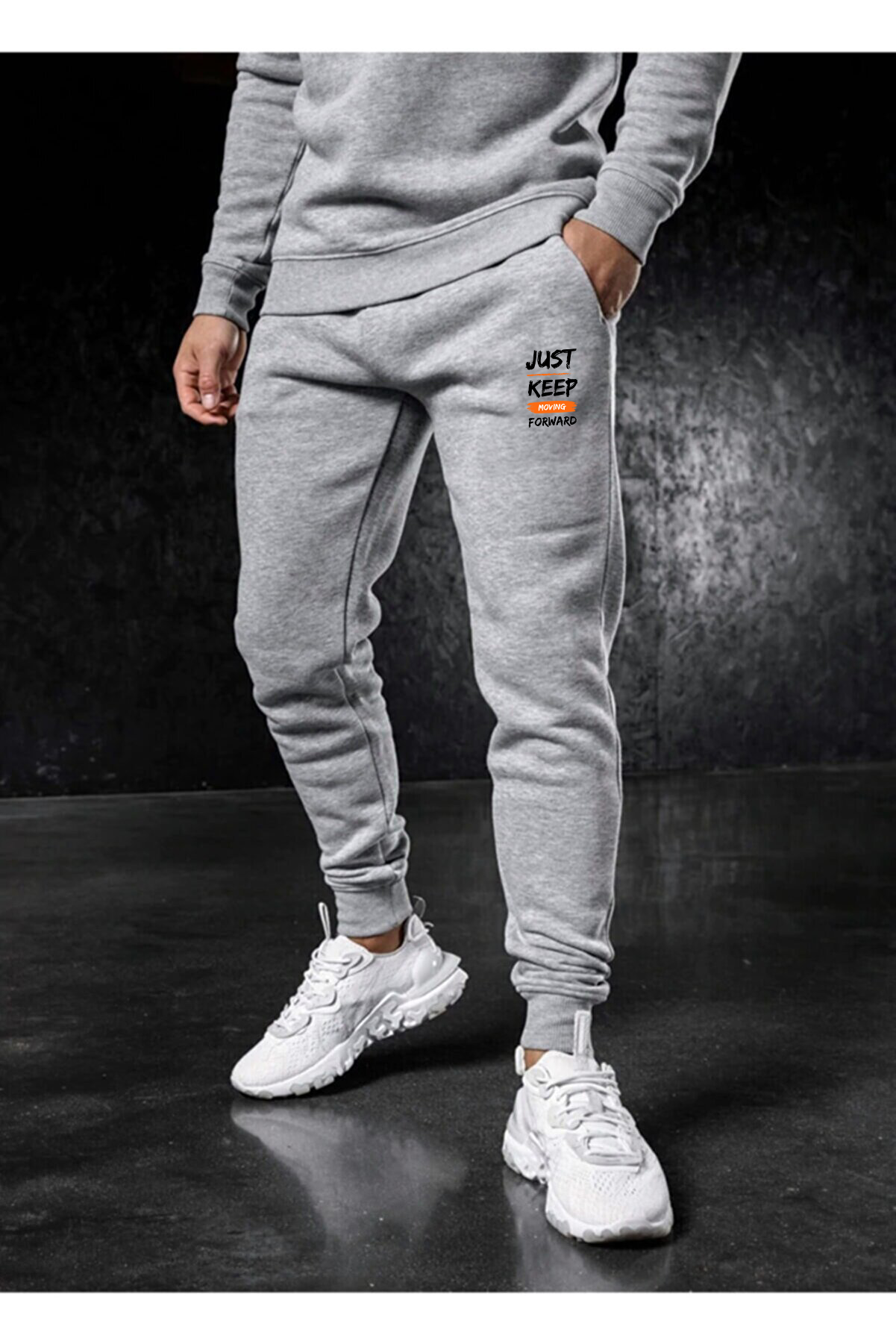 Erkek%20Slim%20fit%20Dar%20Kesim%20Gri%20Jogger%20Eşorfman%20Altı