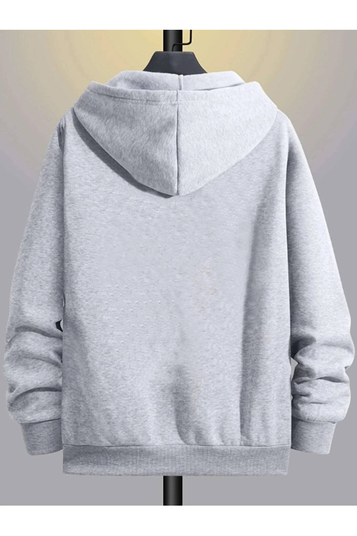 Erkek%20Gri%20Kışlık%20Kapişonlu%20Fermuarlı%20Sweatshirt%20İçi%20Polarlı%20Ceket