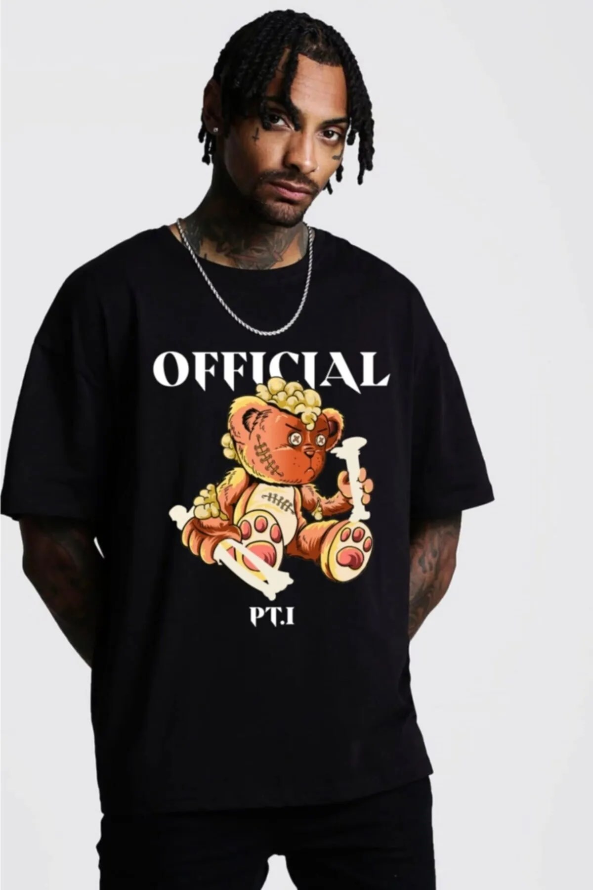 Erkek%20Oversize%20T-shirt%20Offıcıal%20Siyah