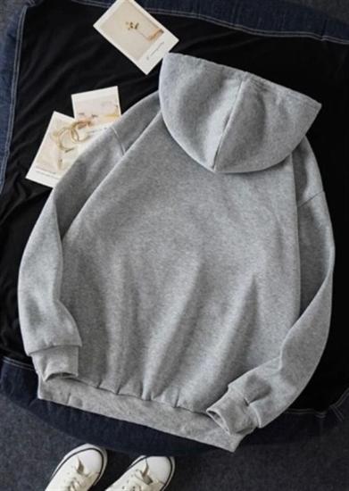 Kadın Kapüşonlu Sweatshirt Atlanta GA Gri