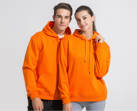 Unisex Turuncu Kapüşonlu Sevgili Kombini
