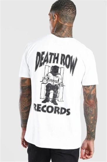 Erkek Oversize T-shirt Deathrow Sırt baskı