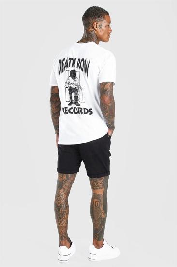 Erkek Oversize T-shirt Deathrow Sırt baskı