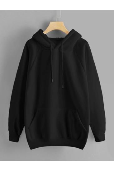 Erkek Kapüşonlu Sweatshirt SquıdGame Sırt baskılı Siyah