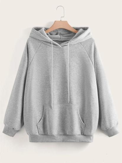 Erkek Gri Kapişonlu Sweatshirt NYC