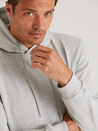 Erkek Kışlık gri Kapüşonlu Sweatshirt