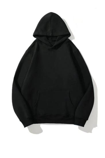 Erkek Oversize Kapüşonlu Sweatshirt Jack Daniels Sırt Baskı