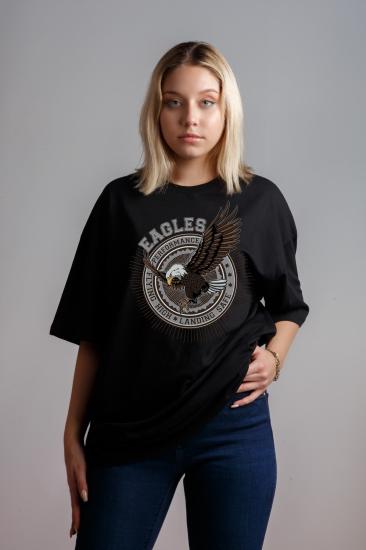 Eagle Kadın Siyah Oversize