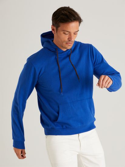Erkek Kışlık Kapüşonlu Sweatshirt Renkli Şardonlu