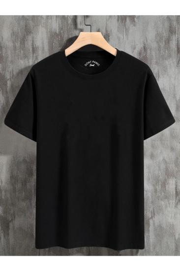 Erkek Oversize T-shirt Nofears Sırt Baskılı Siyah