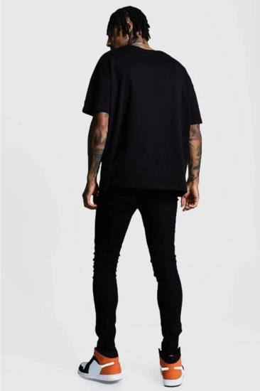 Erkek Oversize T-shirt Offıcıal Siyah