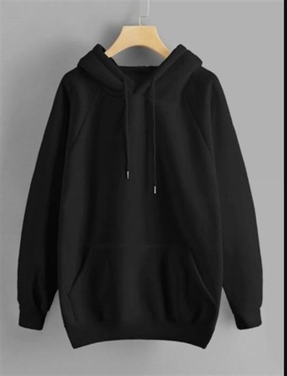 Erkek Kapüşonlu Sweatshirt osaka japon siyah