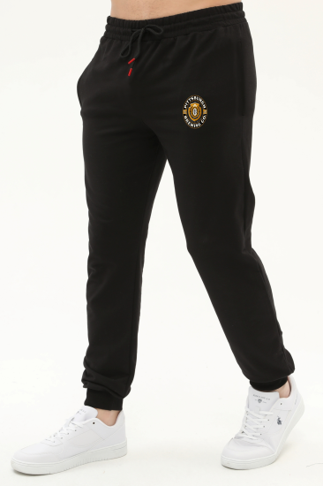 Erkek Slim fit Dar Kesim Siyah Jogger Pitsburg Eşorfman Altı
