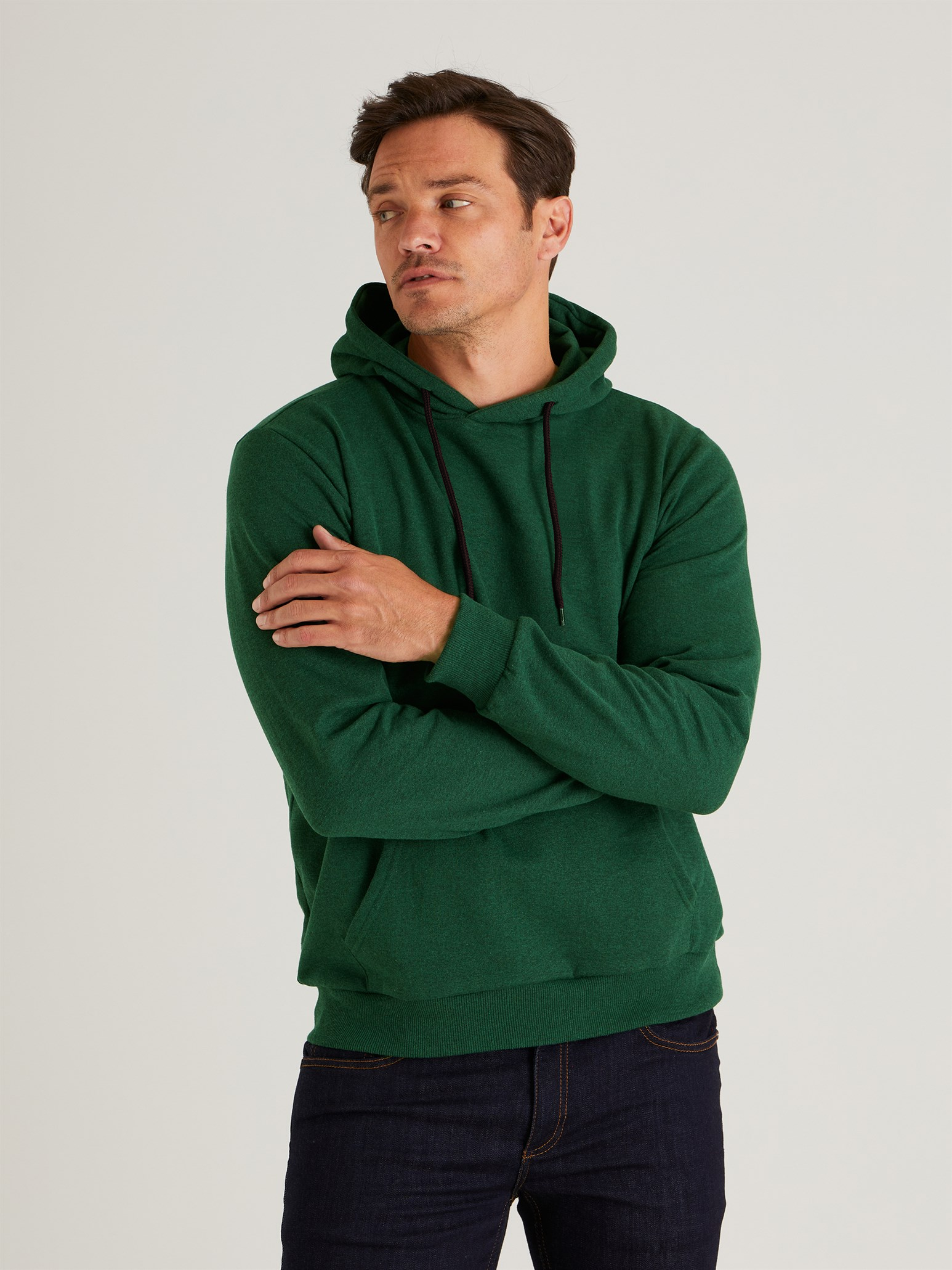 Erkek%20Kışlık%20Yeşil%20Kapüşonlu%20Sweatshirt%20Renkli%20Şardonlu